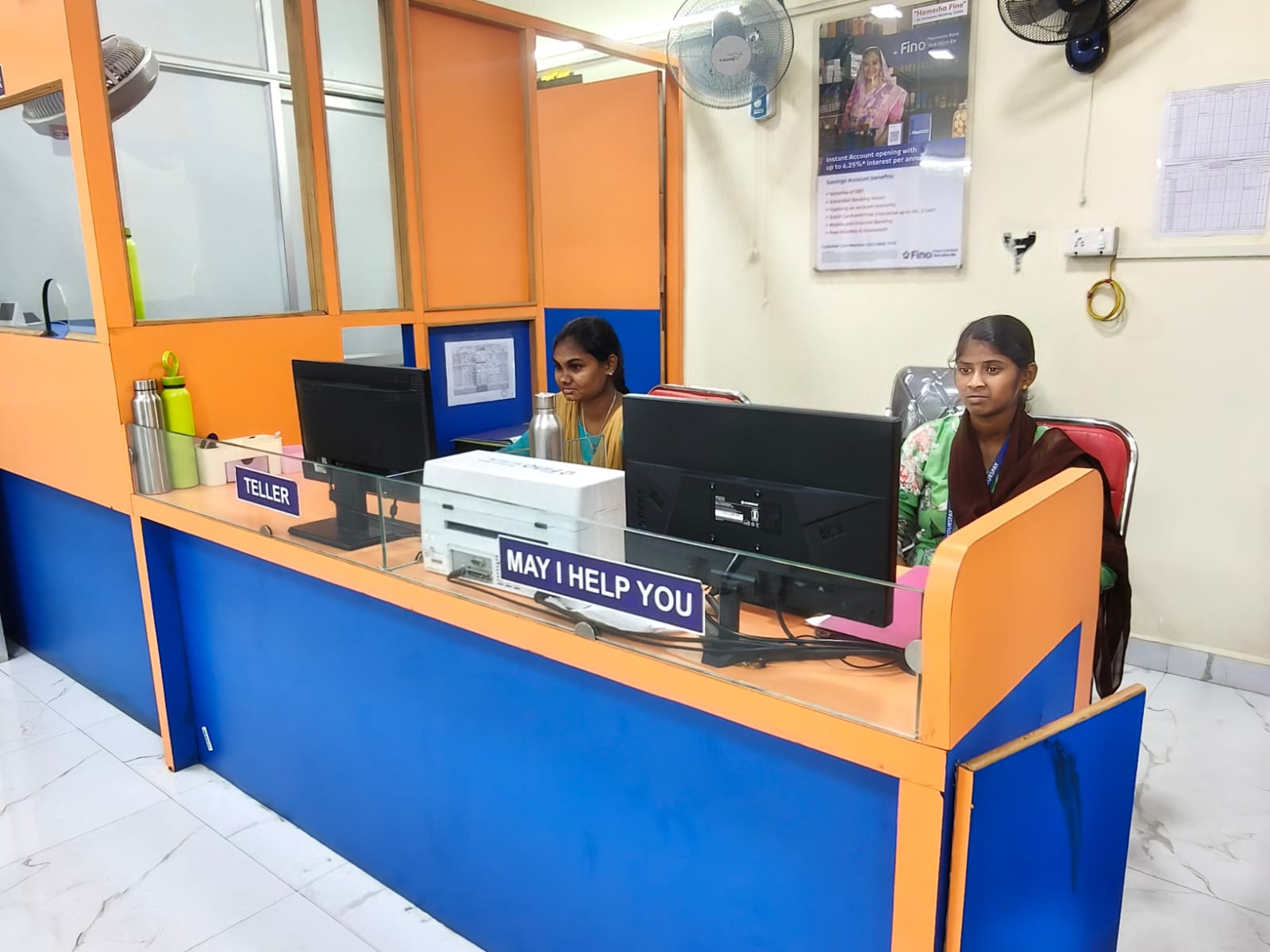 Salem branch teller counter