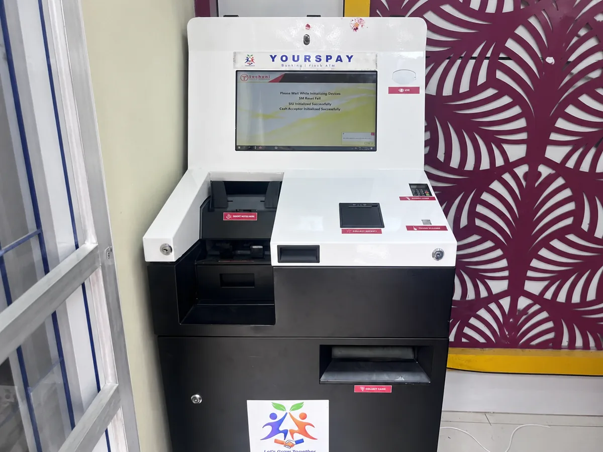 YoursPay CICO Kiosk ATM machine with deposit and withdrawal facility