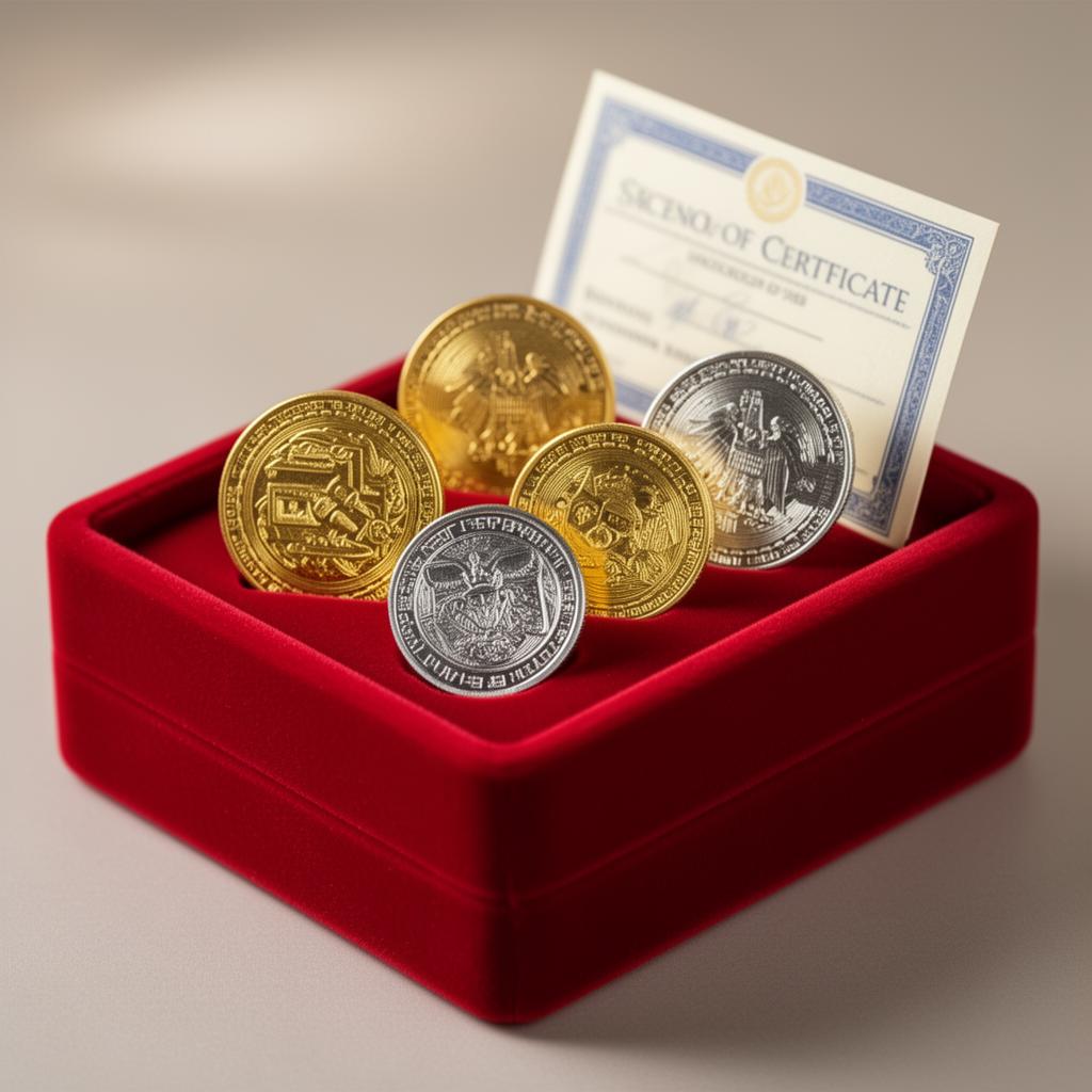 Gold and silver coins as fixed deposit gift vouchers