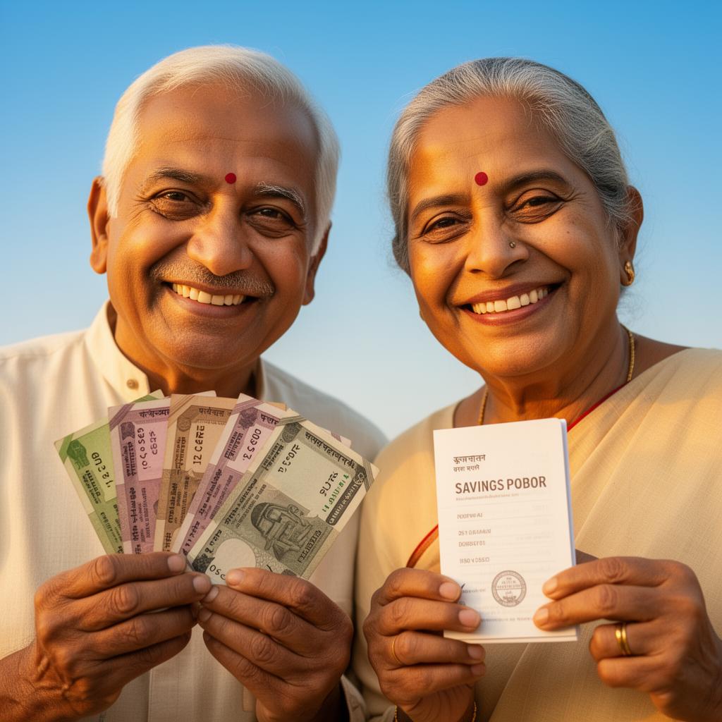 Senior citizen managing recurring deposit savings